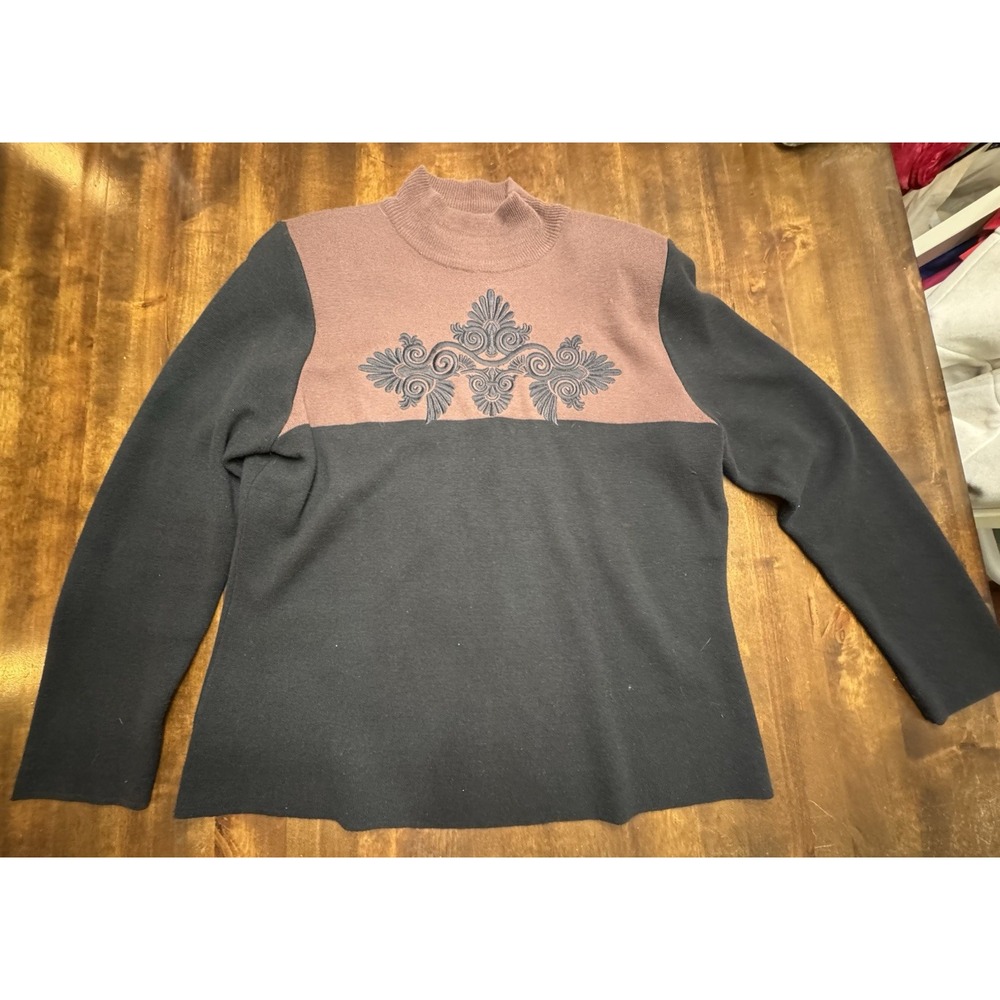 Vintage Sadimara Sweater Brown /black. Unique Design Acrylic/cotton